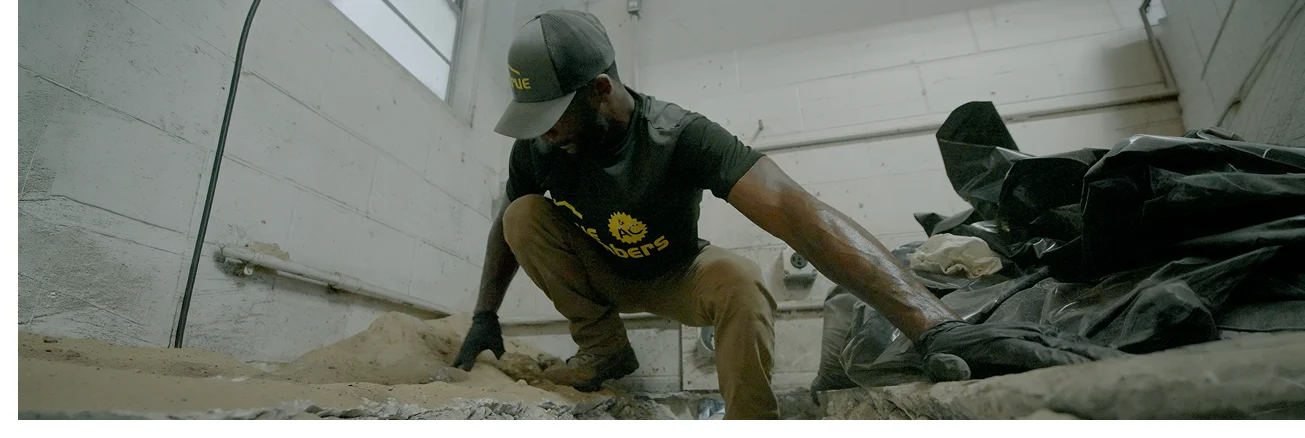 A True technician on a job inside a Central Florida home